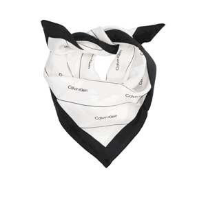 Calvin Klein LINEAR STRIPE SILK BANDANA 60X60