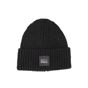 UGG W CHUNKY RIB BEANIE černá