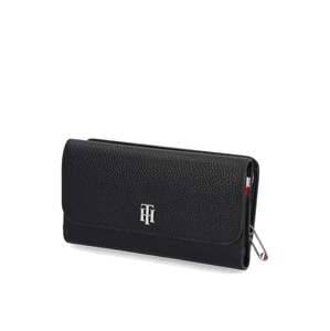 Tommy Hilfiger TH ESSENCE LRG FLAP WALLET černá