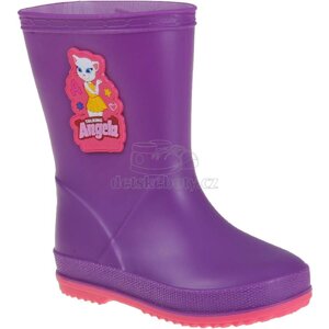 Dětské gumáky Coqui 8505 purple/Lt.fuchsia Velikost: 25