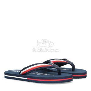 Dětské plážovky Tommy Hilfiger T3B8-32265-0058X051 Velikost: 35