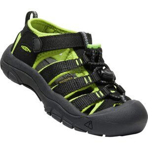 Dětské sandály Keen NEWPORT H2 CHILDREN black/lime green Velikost: 27-28