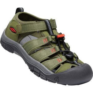 Dětské sandály Keen NEWPORT H2 YOUTH olive drab/orange Velikost: 32-33