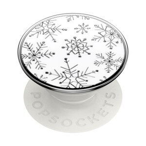 PopSockets PopGrip Gen.2, Enamel Snow Metal, sněhové vločky, smaltovaný povrch