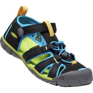 Dětské sandály Keen Seacamp II CNX YOUTH black/brilliant blue Velikost: 36