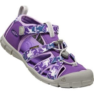 Dětské sandály Keen Seacamp II CNX YOUTH camo/tillandsia purple Velikost: 32-33