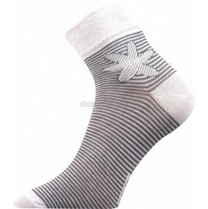 Ponožky Boma Jana 25 pruhy bílá Velikost: 39-42