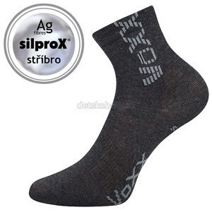 Dětské ponožky VoXX Adventurik tmavě šedá melé Velikost: 25-29