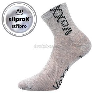 Ponožky VoXX Adventurik světle šedá melé Velikost: 30-34
