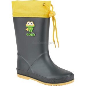 Dětské gumáky Coqui 8508 Antracit/Yellow Hero Velikost: 24