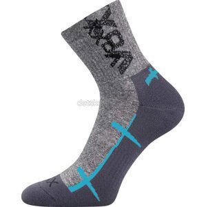 Dětské ponožky VoXX Walli - světle šedá tyrkys Velikost: 43-46