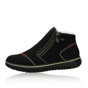 Rieker dámské zateplené kotníkové boty - černé - 36