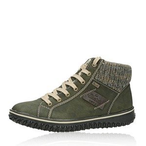 Rieker dámské zateplené kotníkové boty - zelené - 36