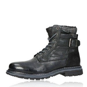 Dockers pánské kožené kotníkové boty na zip - černé - 47