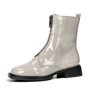 Tamaris dámské módní kotníkové boty na zip - šedé - 39