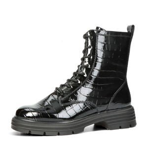 Tamaris dámské stylové kotníkové boty na zip - černé - 38