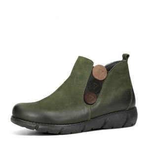 Robel dámské kožené kotníkové boty - zelené - 37