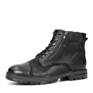 Klondike pánské zimní kotníkové boty na zip - černé - 44