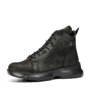 Robel dámské nubukové kotníkové boty - černé - 38