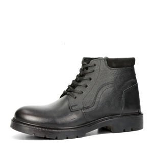 Robel pánské klasické kotníkové boty na zip - černé - 44