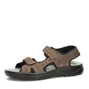 Jomos pánské kožené sandály - tmavohnědé - 42