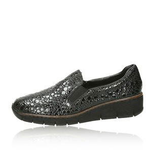 Rieker dámské slip-on polobotky - černé - 39