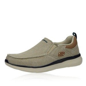 Skechers pánské komfortní mokasíny - béžové - 40