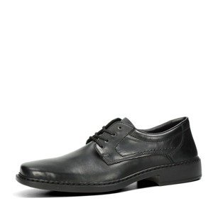 Rieker pánské kožené společenské boty - černé - 46
