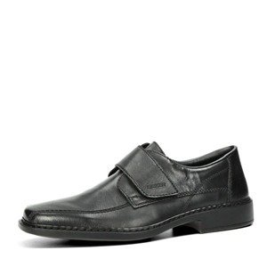 Rieker pánské kožené společenské boty - černé - 40