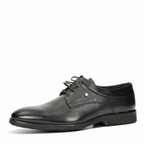 Robel pánské kožené společenské boty - černé - 42