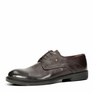 Robel pánské kožené společenské boty - tmavohnědé - 42
