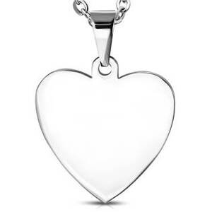 Šperky4U Ocelový přívěšek srdce 33 x 35 mm - DR1001-L