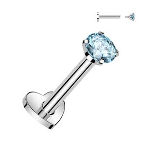 Šperky4U Piercing do brady TITAN, tyrkysový kámen - TIT1313Q-1208