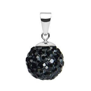 NUBIS® Stříbrný přívěšek s krystaly Crystals from Swarovski® Black Jet - NBS002-BJ