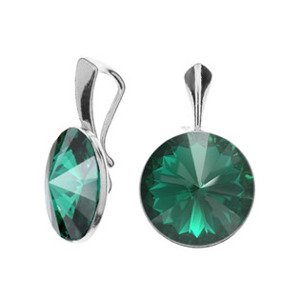 NUBIS® Stříbrný přívěšek Crystals from Swarovski, Emerald - NBP141-EM