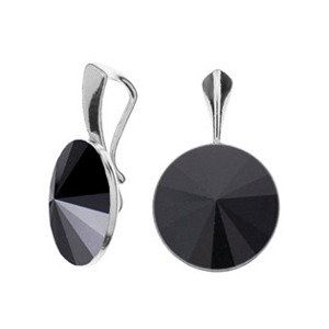 NUBIS® Stříbrný přívěšek Crystals from Swarovski, Jet Black - NBP141-JB