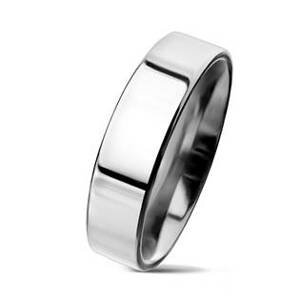 NUBIS® Lesklý prsten chirurgická ocel, šíře 5 mm - velikost 66 - NSS3004-5-66