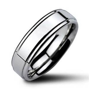 NUBIS® Wolframový prsten, šíře 6mm - velikost 59 - NWF1022-6-59