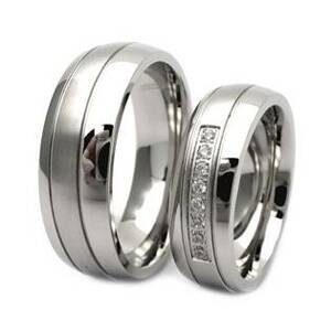 NUBIS® Pánský snubní prsten ocel, šíře 6 mm, vel. 62 - velikost 62 - NSS3015-62