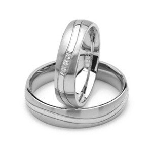 NUBIS® NSS3011 Pánský snubní prsten ocel - velikost 59 - NSS3011-59