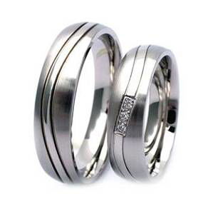 NUBIS® NSS3011 Dámský snubní prsten se zirkonem ocel - velikost 55 - NSS3011-ZR-55