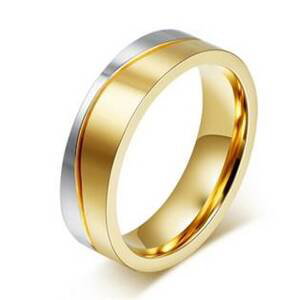 Šperky4U Pánský ocelový prsten, šíře 6 mm, vel. 62 - velikost 62 - OPR0046-P-62
