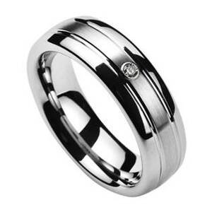 NUBIS® NWF1040 Dámský snubní prsten se zirkonem - velikost 54 - NWF1040-6Zr-54