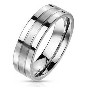 Šperky4U OPR1406 Pánský snubní prsten šíře 6 mm - velikost 70 - OPR1406-6-70
