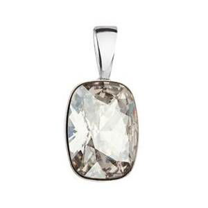 EVOLUTION GROUP CZ Stříbrný přívěšek ovál Crystals from Swarovski® SILVER SHADE - 34244.5 silver shade