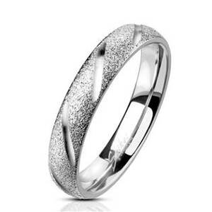 Šperky4U OPR1835 Pánský ocelový snubní prsten - velikost 62 - OPR1835-62
