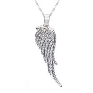 Šperky4U Stříbrný náhrdelník - andělské křídlo - AL1008