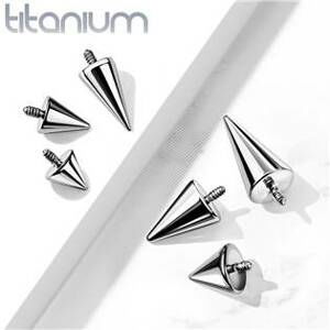 Šperky4U Náhradní špička TITAN, závit 1,2 mm - TIT1068-0404