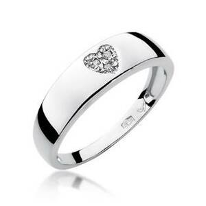 NUBIS® Zlatý zásnubní prsten s diamanty - velikost 50 - W-064W-50