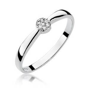 NUBIS® Zlatý zásnubní prsten s diamanty - velikost 51 - W-322W-51